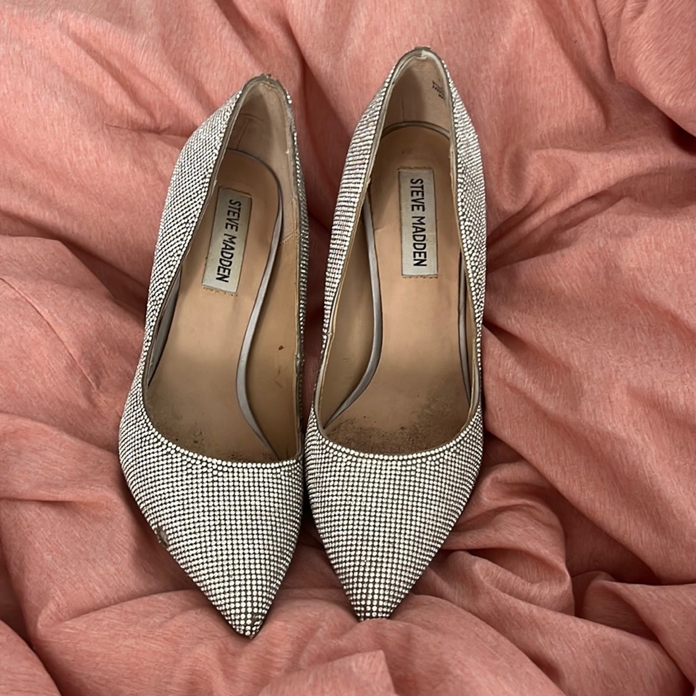 Steve Madden rhinestone heels